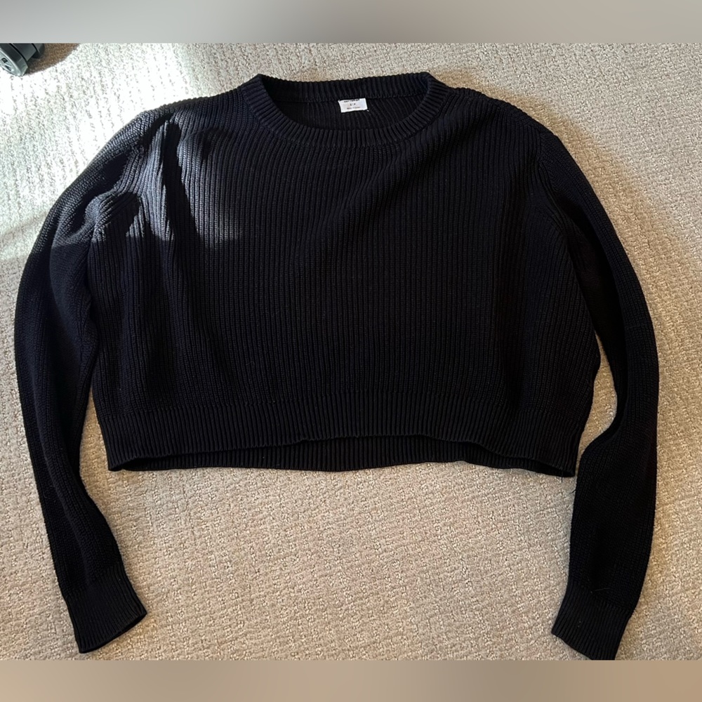 Cotton On Black Ribbed Knit Sweater